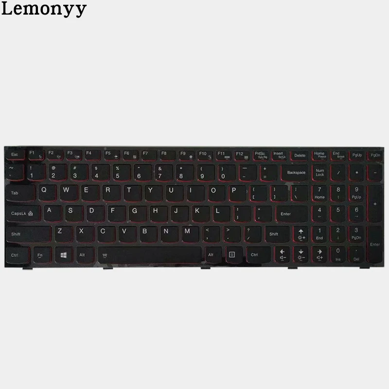 Новая Клавиатура ноутбука США для lenovo Y590 Y500 Y510P английская клавиатура Blacklight