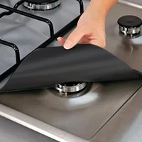 4 pack stovetop burner covers reusable thick gas range protectors non stick liner heat resistant stovetop protector stove cover