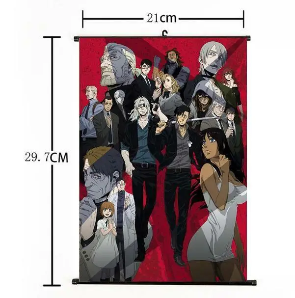 Популярный японский аниме постер для домашнего декора: гангста Николаса