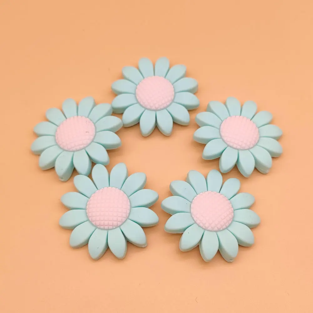 

10 шт., силиконовые бусины для прорезывания зубов