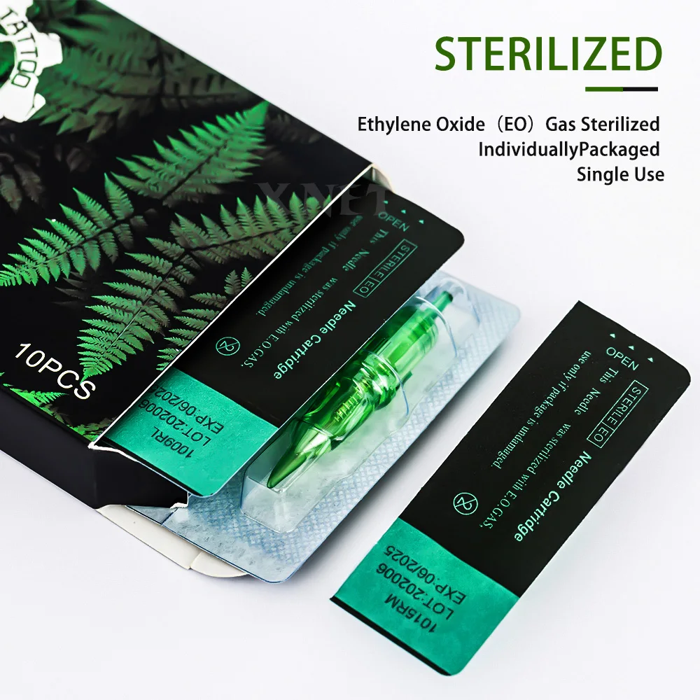 XNET TREX 20 шт. стерильные безопасные иглы для картриджей татуировок роторная ручка