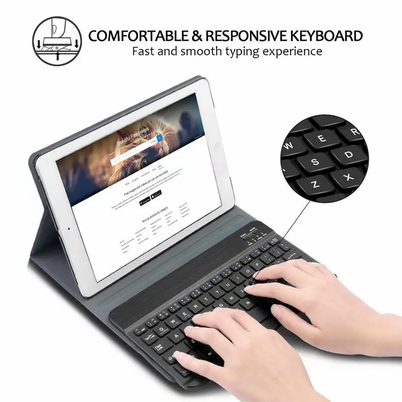 Чехол с Bluetooth клавиатурой для IPad 7 го поколения 10 2/Air 5 3 поколения/планшетов со