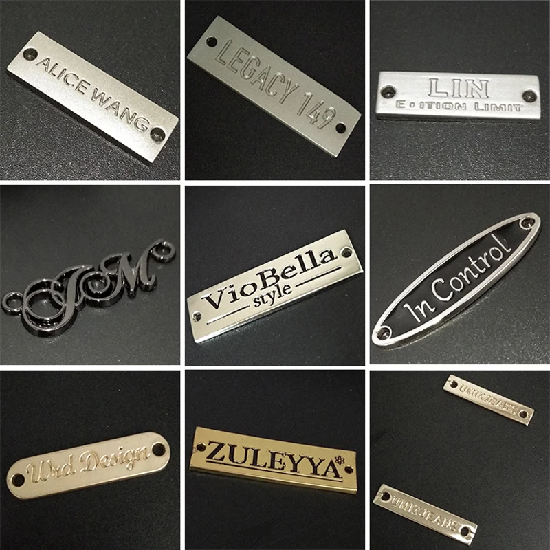 

Индивидуальная маленькая одежда, железные шляпы и шарфы, полые, Женский логотип, одежда, железные знаки, цинковый сплав, металлическая этике...