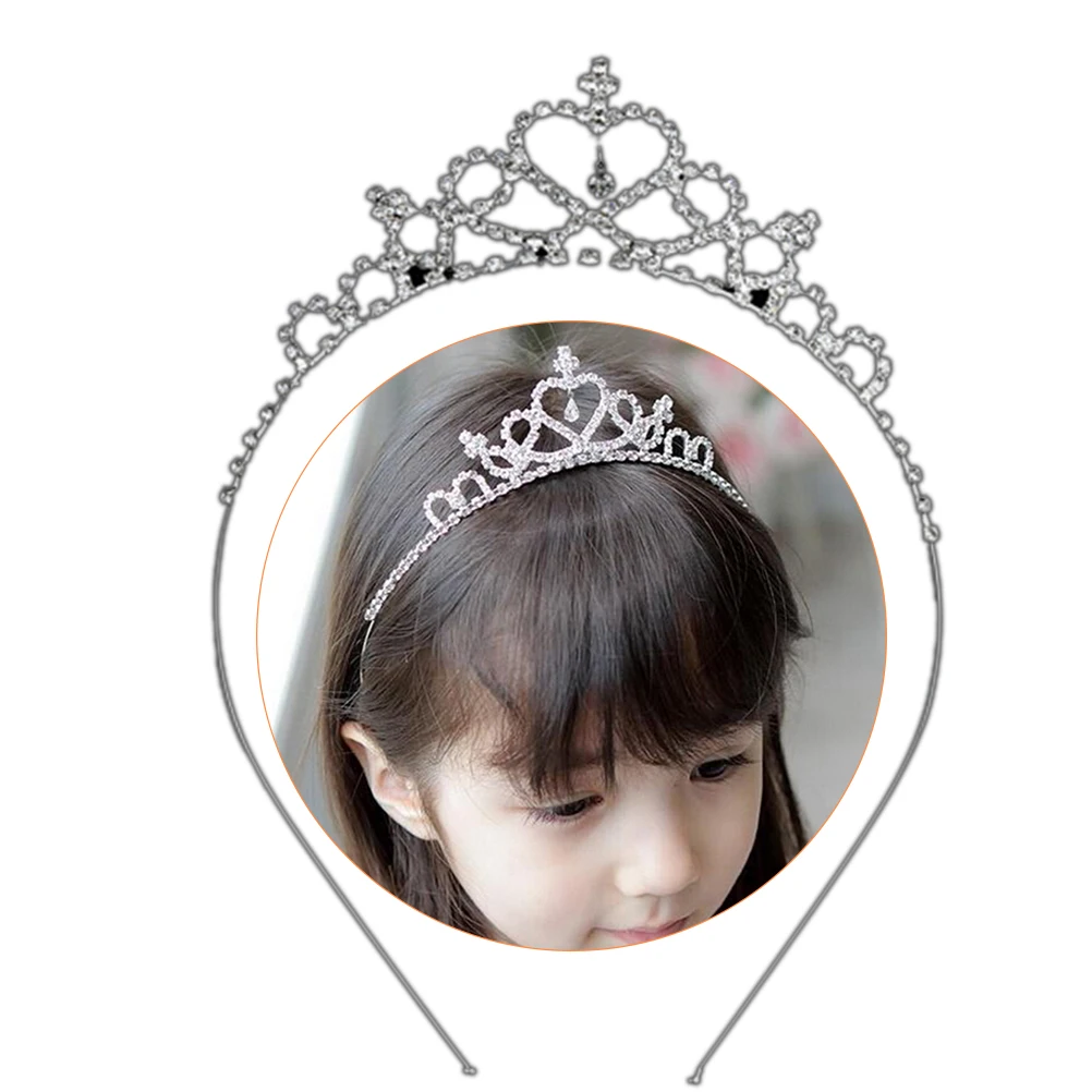 

1PC Baby Girls Toddler Newborn Princess Bridal Crown Crystal Tiara Hoop Headband Hair Band Accessories New