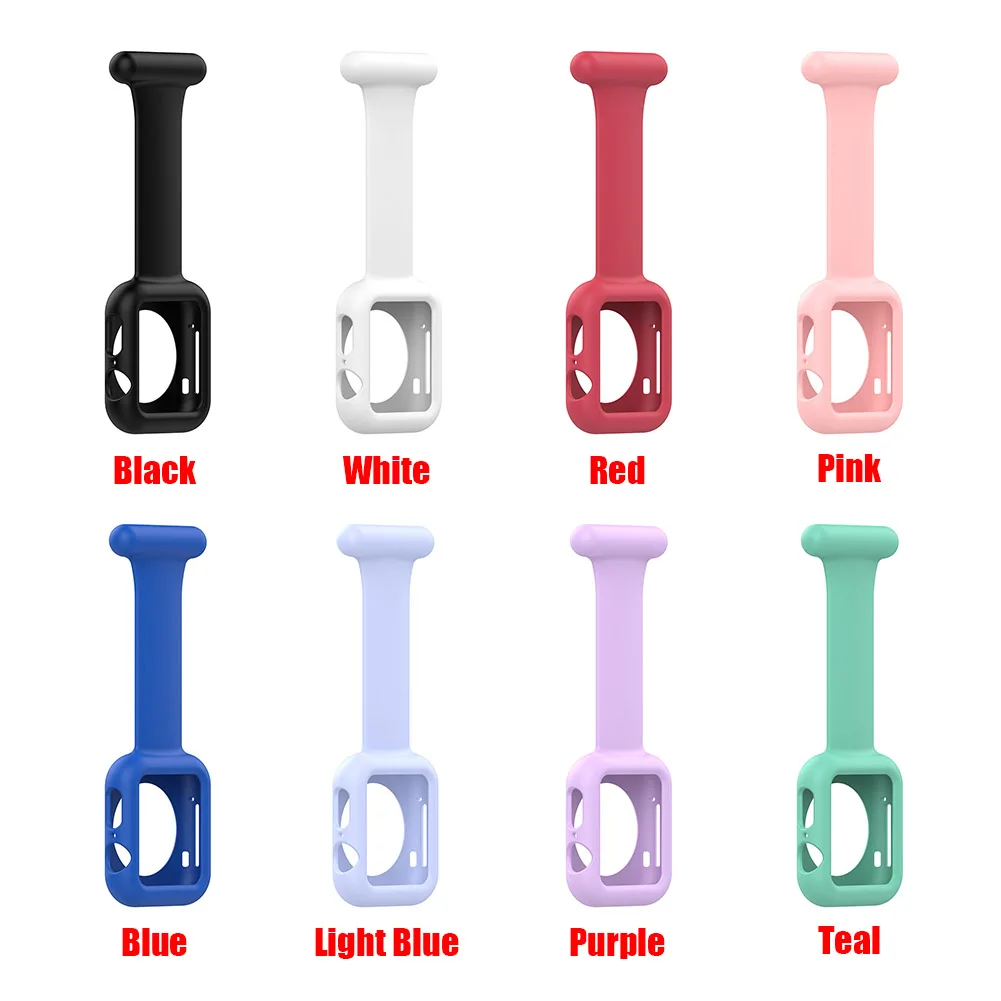 

Brooch strap for Apple Watch Band 44mm 42mm 45mm iWatch Series 7/6/5/4/3/2/1/SE Doctors&nurse Silicone Bracelet Wristband