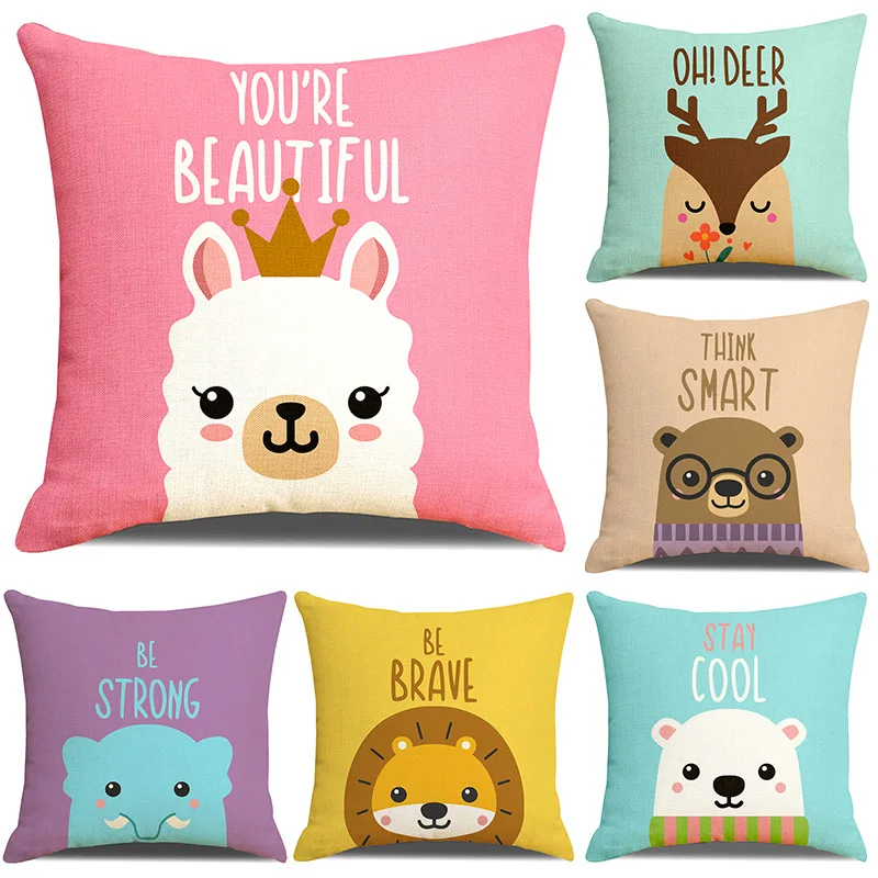 Декоративная льняная Подушка 45x45 см | Дом и сад