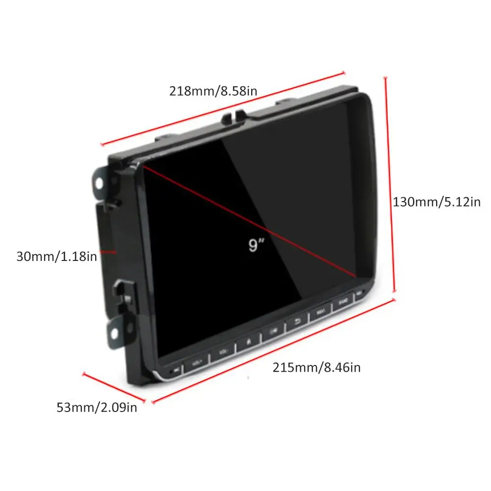 Car GPS Navigation Integrated Machine 9in Android 8.1 BT RDS For VW SKODA GOLF 5 Golf 6 POLO PASSAT B5 B6 JETTA TIGUAN