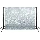 Боке Блестящий Фотофон серебристо-серый Рождественский новый год Детская фотография фон