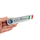 Автомобильные декоративные наклейки с логотипом, 3D алюминиевая эмблема, значок, наклейка для Alfa Romeo Giulia Stelvio Brera 147 156 159 166 Giulietta Mito