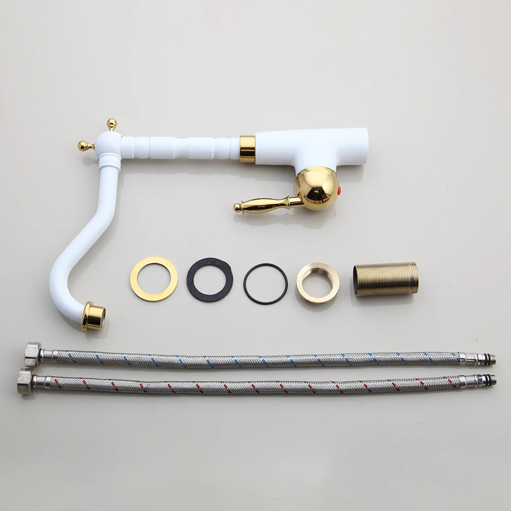 KEMAIDI латунные смесители для кухни краны горячей и холодной воды смеситель