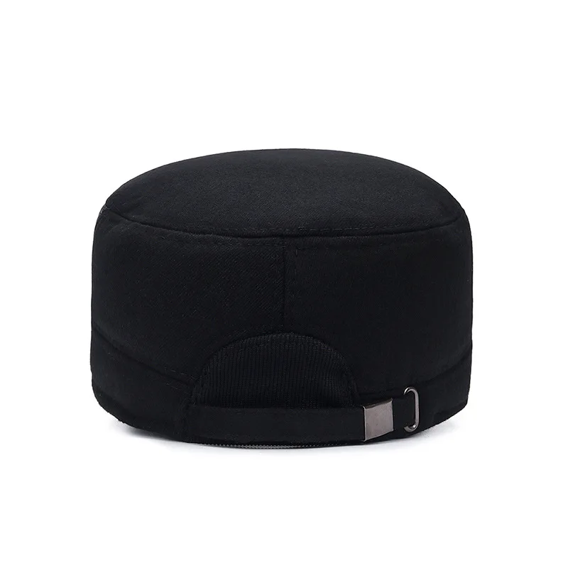 Бейсболка шерстяная с защитой ушей для мужчин и женщин однотонная Кепка От