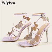 eilyken purple women sandals shoes sexy high heels sandals summer party dress shoes buckles pumps stripper shoes size 41