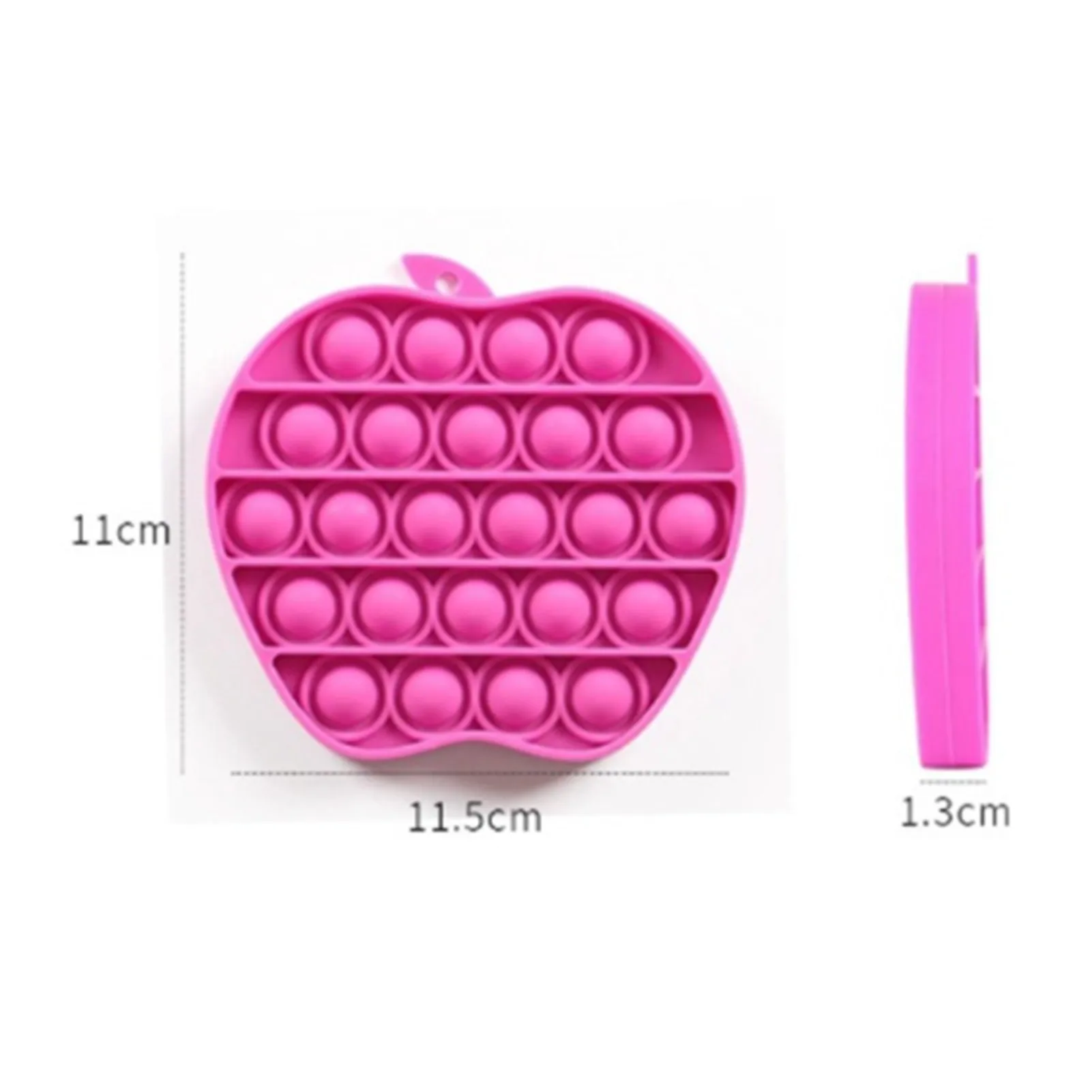 

Hand Push Bubble Toy Fish Shape Push Bubble Silicone Game Disc Autism Relief Desktop Educational Toy Decompression Squeeze Toys