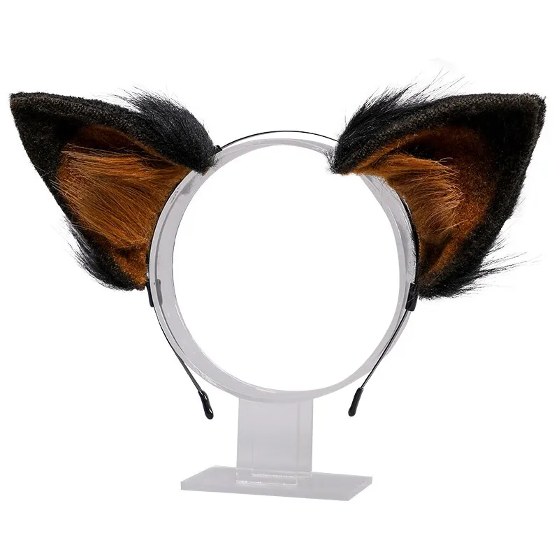 

Cute Furry Animal Beast Ears Hairpin Headwear Ear clip Cosplay Soft Girl Plush Detachable dog Ear Lolita Hair Accessory Props