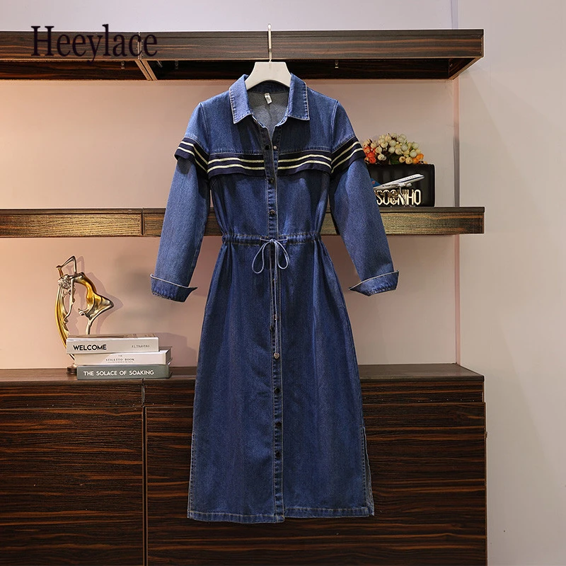 Джинсовая куртка для женщин размера плюс ветровка Осень зима 2019 свободное