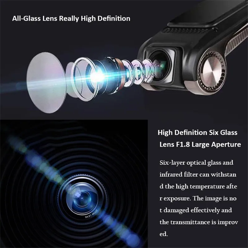 Мини Автомобильный видеорегистратор камера для автомобиля Android DVR