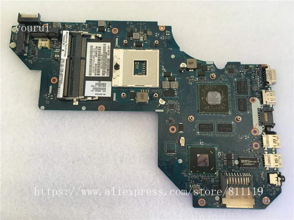 

yourui 686929-001 686929-501 QCL50 LA-8711P for HP M6 M6-1000 LaptopMotherboard Fully tested ok