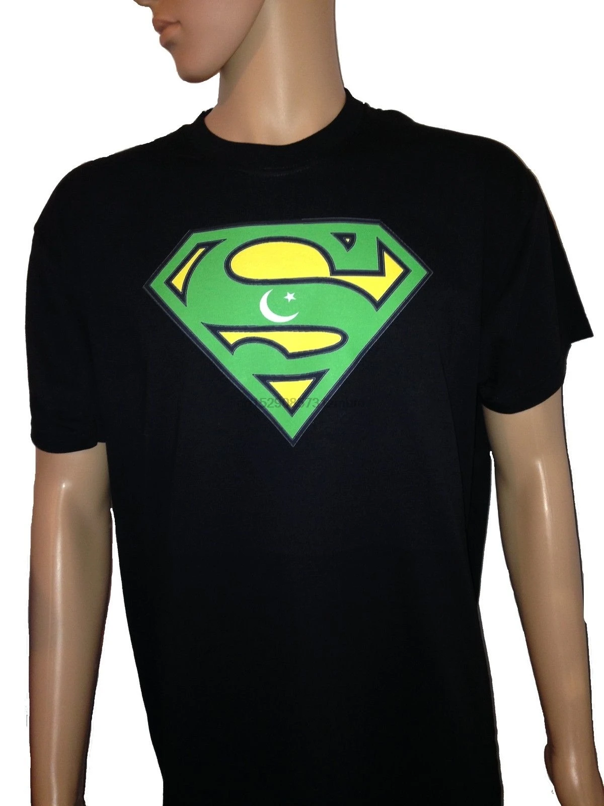 Супермен Пакистан Флаг Логотип. Крутая Пакистанская футболка для крикета