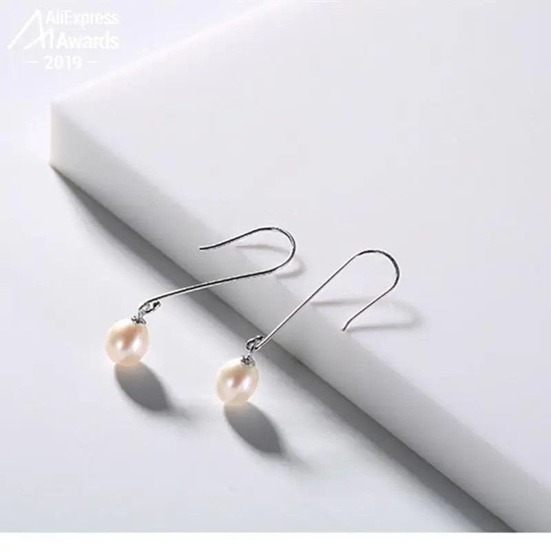 Oh My God WOW супер красивый пресноводный жемчуг S925 стерлингового серебра упрощенные