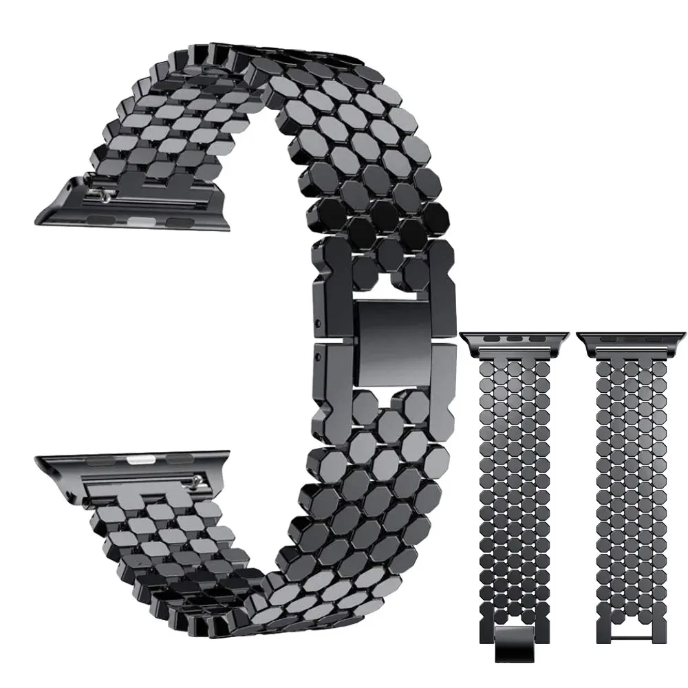 Ремешок для часов Apple Watch 42 мм серия 5 4 3 2 ремешок из нержавеющей стали сменный ремешок браслет для iWatch 4 40 мм 44 мм 38 мм ремешок
