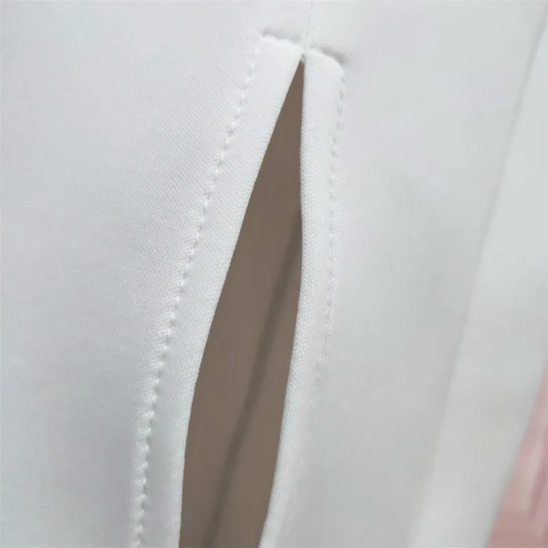 White Sexy Backless Long Dress Women 2020 New Sleeveless Slim Split Hip Fashion Ladies Back Zipper Big Bow Bodycon Vestido | Женская