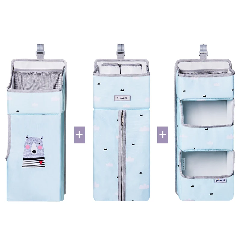 SUNVENO портативный органайзер для детской кроватки подвесная сумка хранения