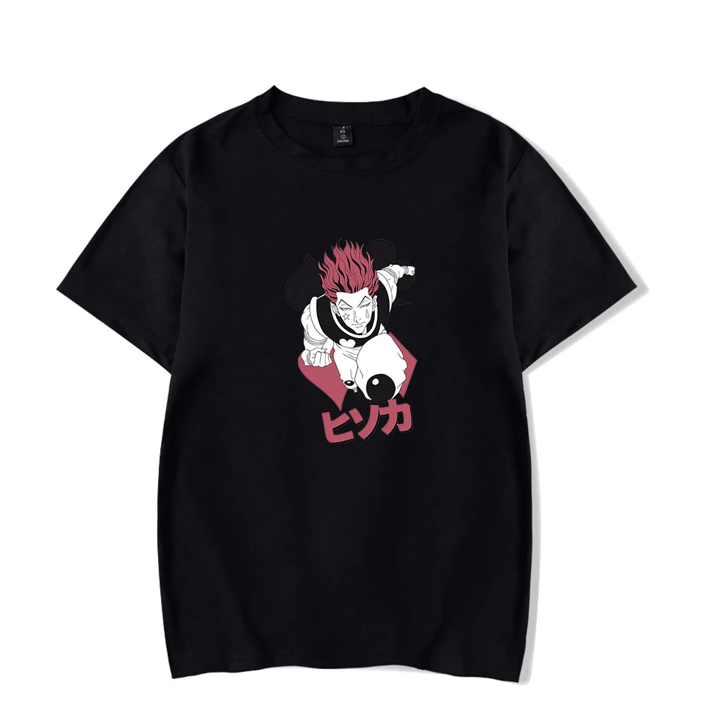 Футболка Hunter X Hisoka для мужчин и женщин модные хлопковые топы с коротким рукавом в стиле хип хоп Летние