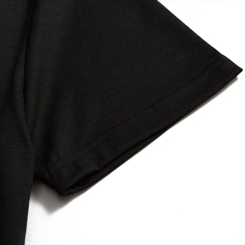 

Summer 2021 new popular logo print youth round collar turtleneck thin casual short-sleeved T-shirt male