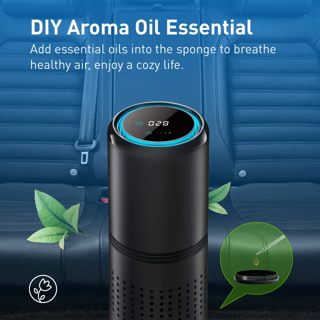 

Air Cleaner 13 hepa filter Multifunctional Portable Car Air purifier UVA UVC kill 99% Bacterials UV Air Purifier