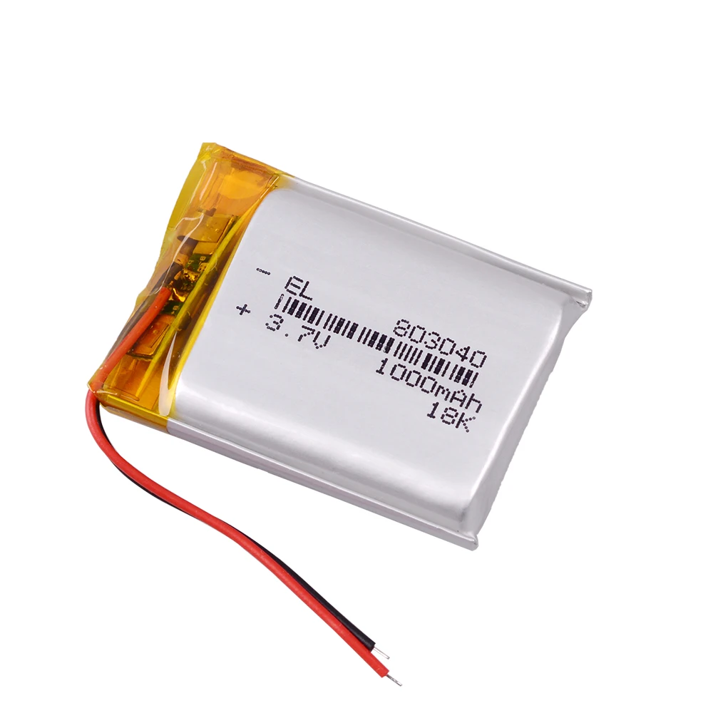 3 7 V 1000mAh 803040 литий полимерный ионный аккумулятор для MP4 MP5 GPS PSP Мобильный Карманный