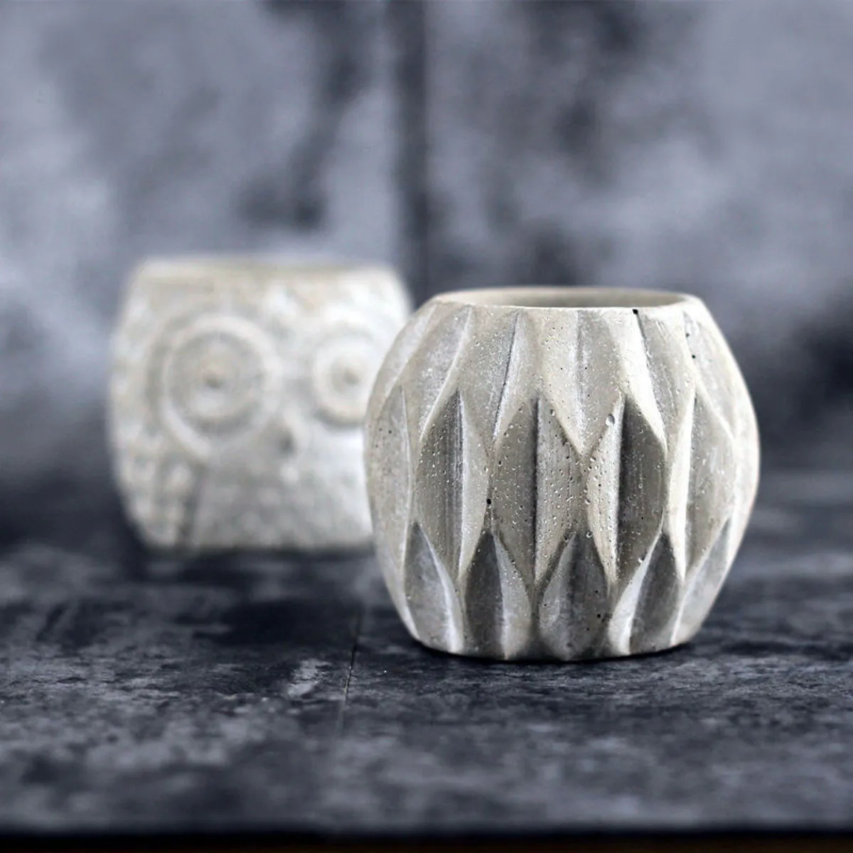 9*7,6 см 3D бетонный горшок кактус цемент силиконовая форма DIY Глина Ремесло цветочный горшок силиконовая керамическая штукатурка ваза плесень