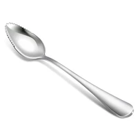 promotion grapefruit spoons stainless steel fruit scraping spoon