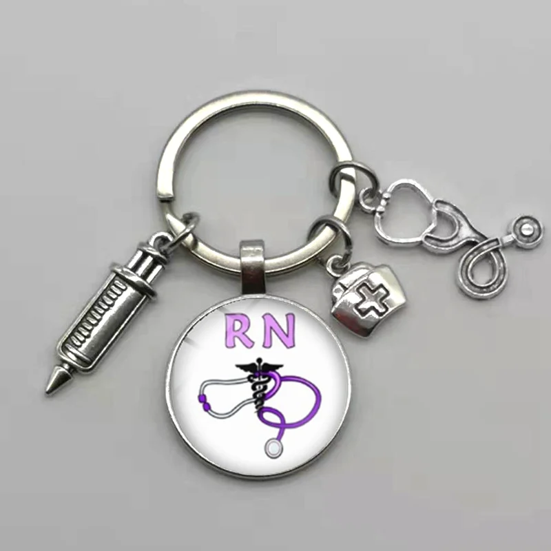 Новинка модный докторский медсестринский стеклянный стетоскоп брелок из сплава
