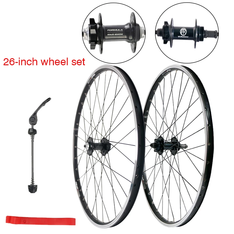 20 /26 inch spinning fly bearing Wheelset 7/21 27/24 speed V brake disc brakes disassemble car mountain bike wheel