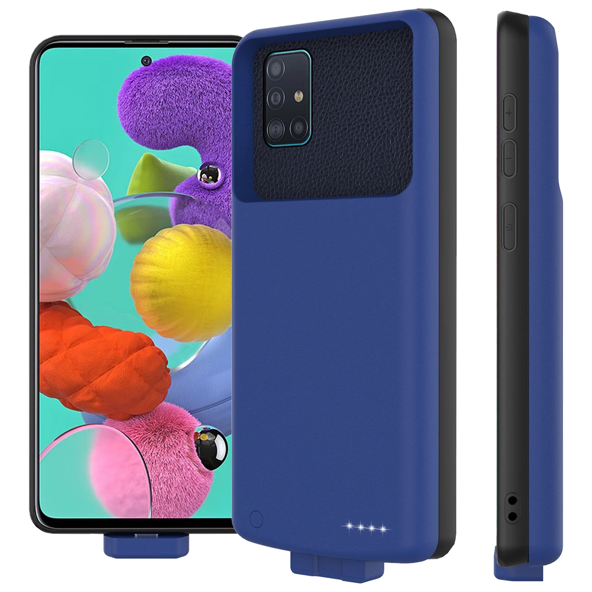 Съемный чехол для аккумулятора Samsung Galaxy A51 7000 мАч запасное зарядное устройство