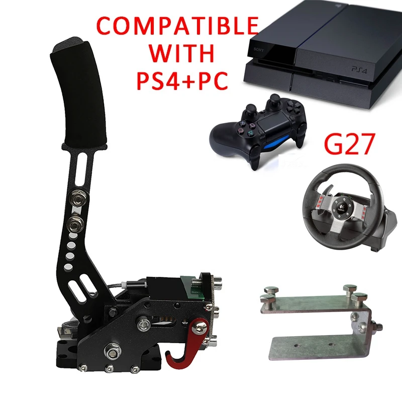 G27 Black Новые гоночные игры ручной тормоз зажим PS4+ PC USB Ручной тормоз SIM для гоночных игр G27 G29 G920 T300RS с крепежом экшн игрушка - Цвет: G27 Black