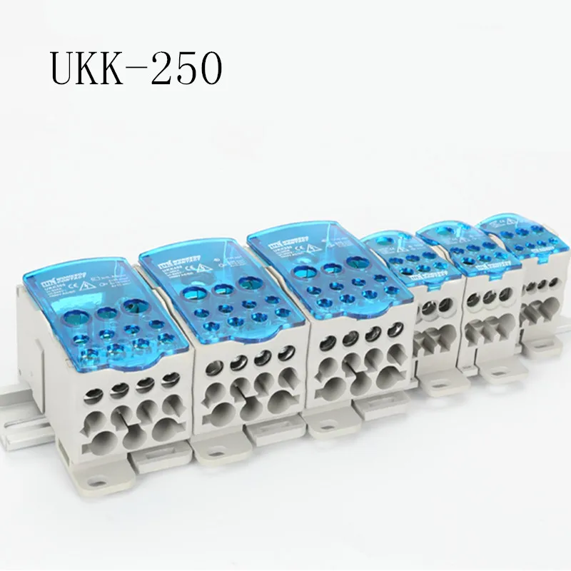 UKK250A Din Rail 250A 1 во многих выходных клеммных колодок для распределительной коробки