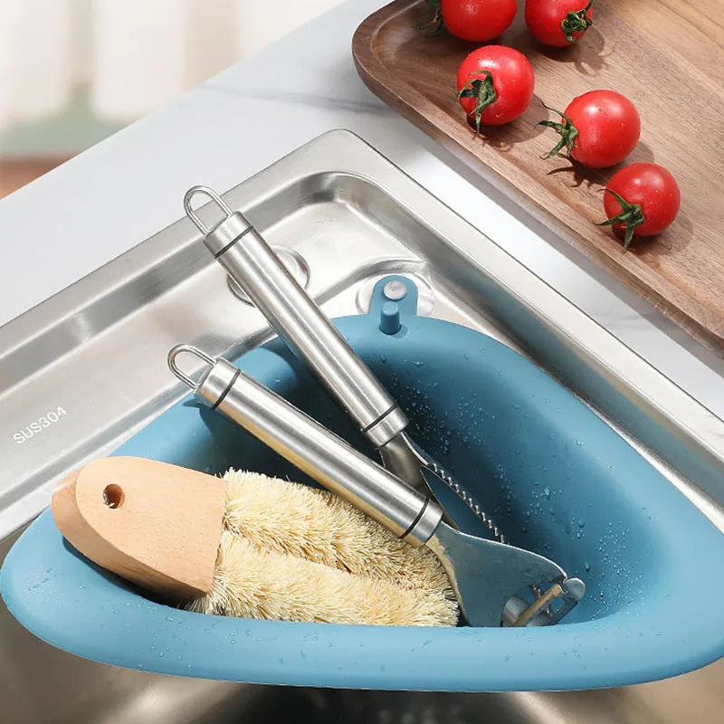 Многофункциональный органайзер для кухонной раковины с геометрическим рисунком