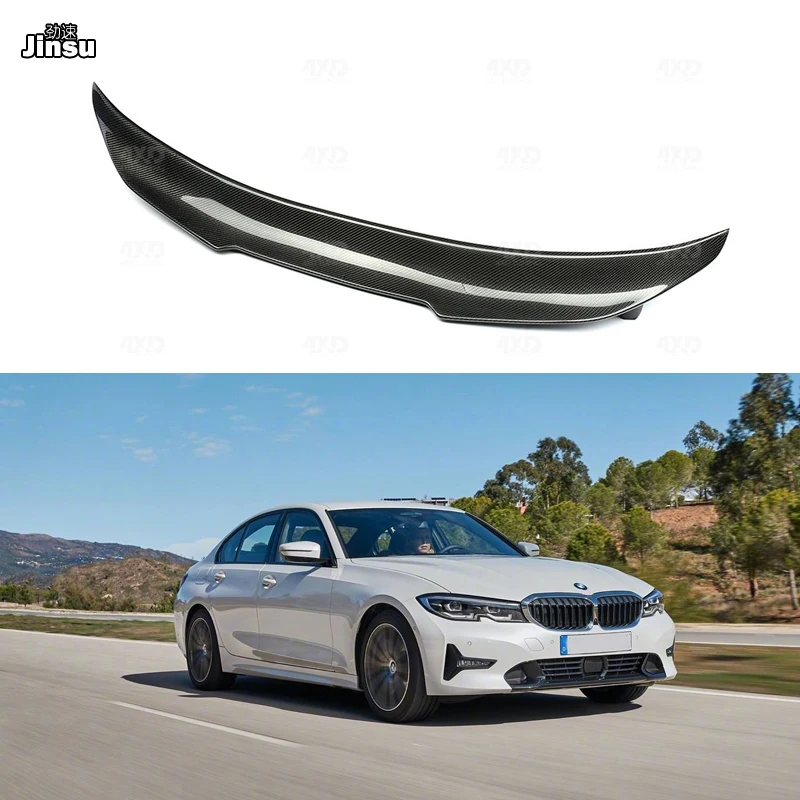 Стильный спойлер для заднего багажника из углеродного волокна PSM губа bmw 3 серии