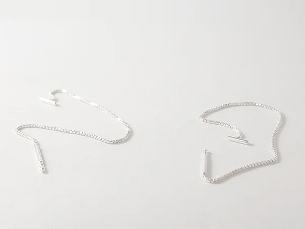 

Wholesale Vintage Silver Color Bar Long Thread Tassel Drop Earrings for Women Korean Fashion Earring Jewelry 2021 New