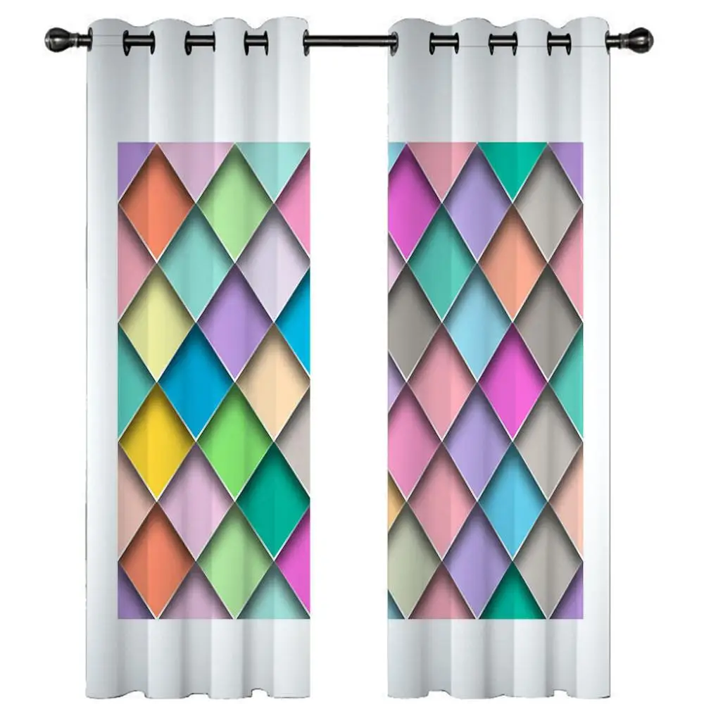 Пользовательские товары для дома 3D стереоскопические шторы геометрические
