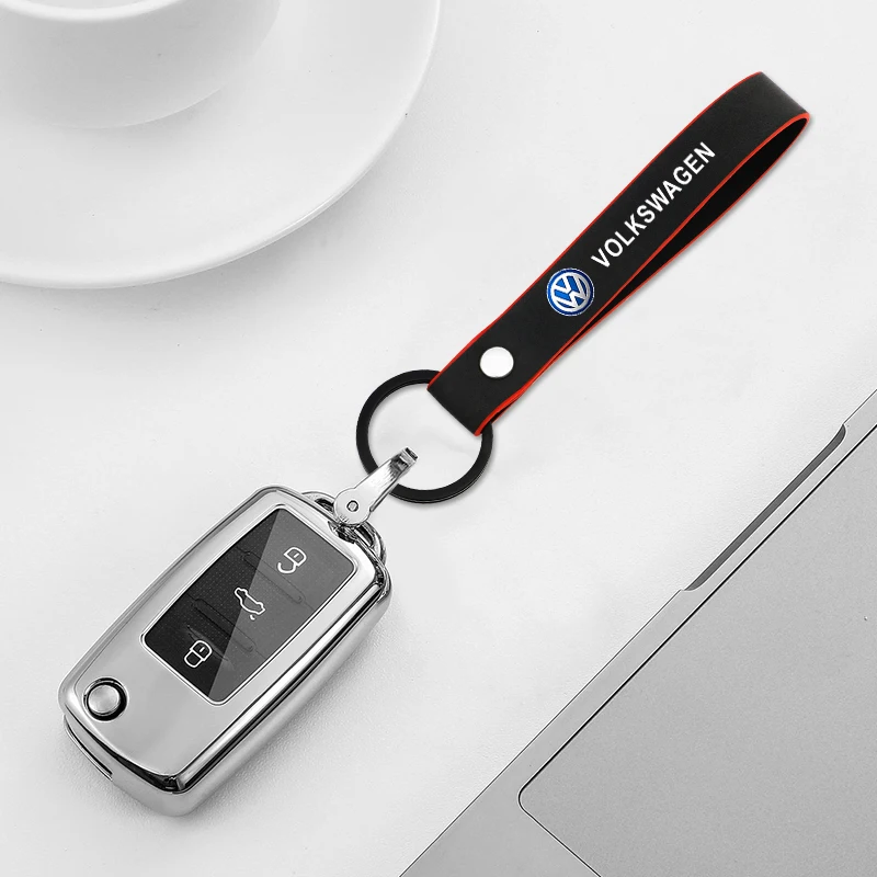1 шт. автомобильный брелок замшевый кожаный для ключей цепь Volkswagen VW GOLF POLO PASSAT TIGUAN