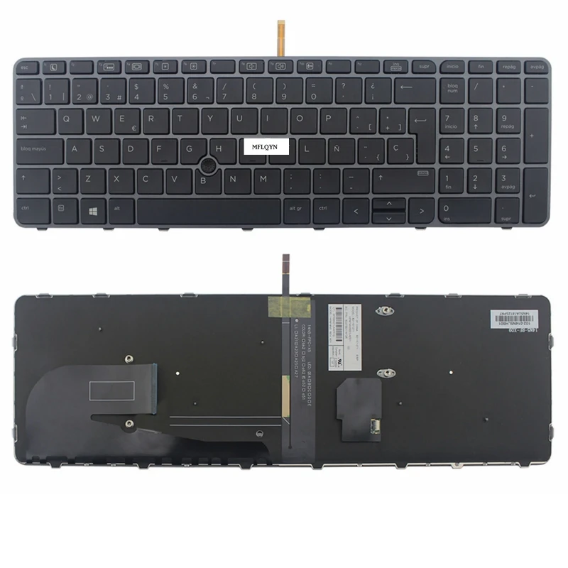 

New For HP Elitebook 755 G3 850 G3 SP Spanish Backlit keyboard SP