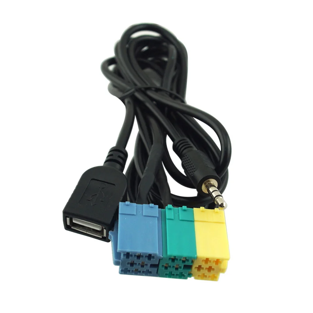 Автомобильный Стайлинг 2 в 1 3 5 мм и USB разъем автомобильный аудио адаптер Видео