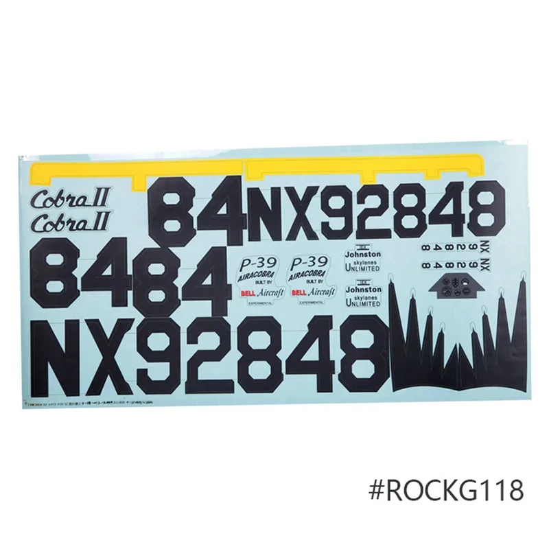 Наклейка для FMS модели 980 мм P39 Cobra Racer Электрический радиоуправляемый самолет|decals