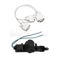 new 1 pc to 2 monitors splitter cable for vga video with universal heavy duty power door lock actuator motor 2 wire 12v