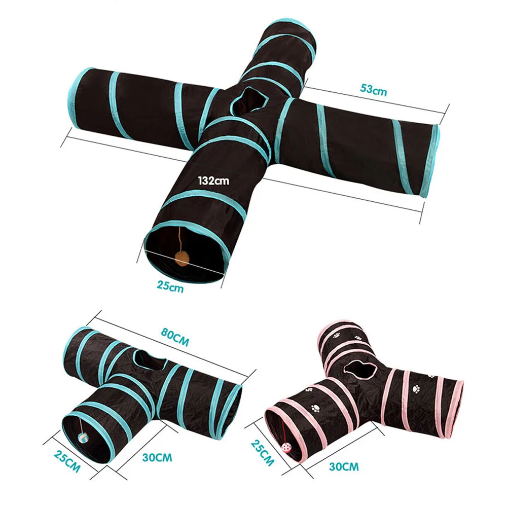 Игрушки-туннели для домашних животных 3/4/5 отверстия складные игрушки кошек и