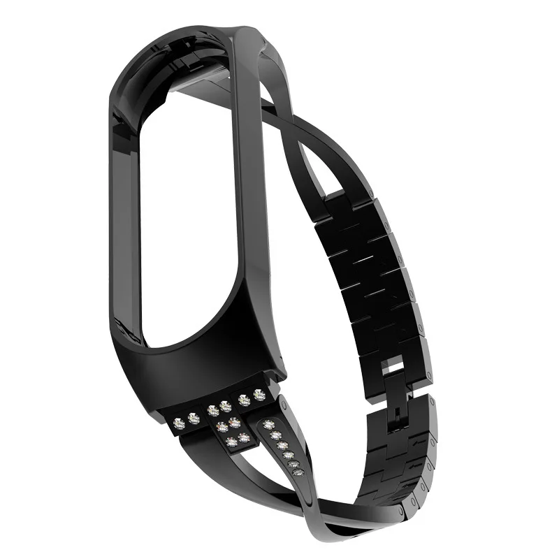 Браслет с бриллиантами для Xiaomi Band 4 3 новый стильный женский металлический