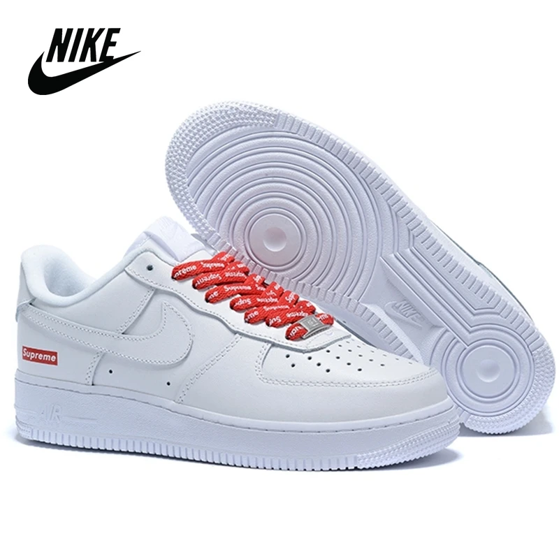 Оригинальный высшего x Nike Air Force 1 Low Стиль босоножки на низком  каблуке, мужская и женская обувь на резиновой подошве; Размеры 36-45  CU9225-100 - купить по выгодной цене | AliExpress