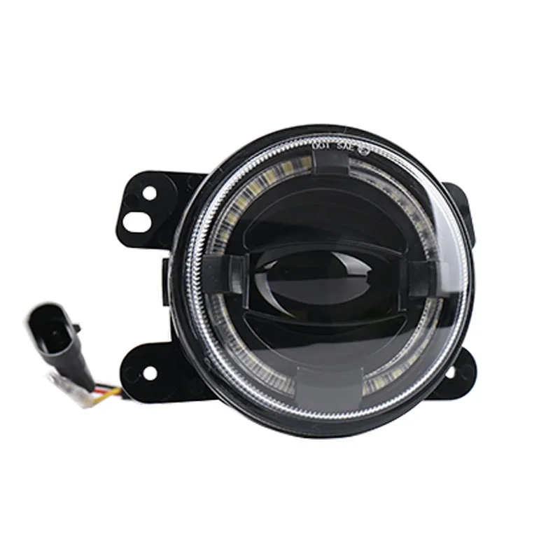 2 шт. 4-дюймовые светодиодный Противотуманные фары 30 Вт гало-проектор белые ДХО